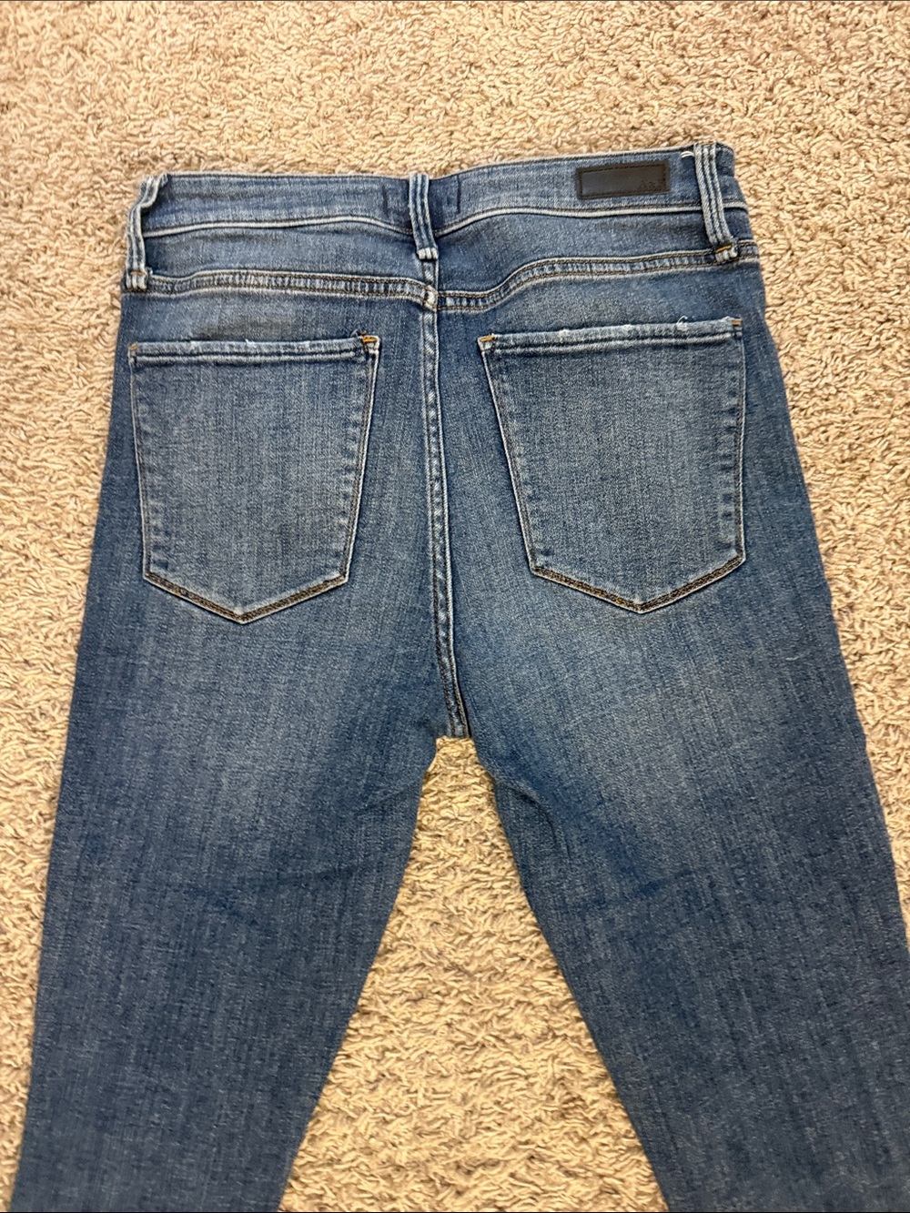 Abercrombie & Fitch Distressed Dark Blue Skinny Jeans - Picture 5 of 6